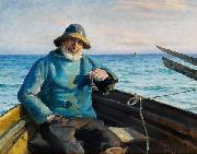 Michael Ancher Fisherman from Skagen oil painting on canvas